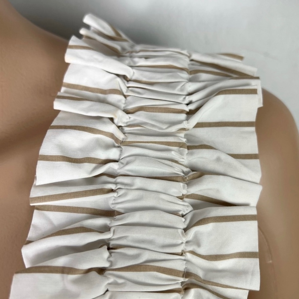 FRAME STRIPED RUFFLE STRAP COTTON TOP - Picture 4 of 11